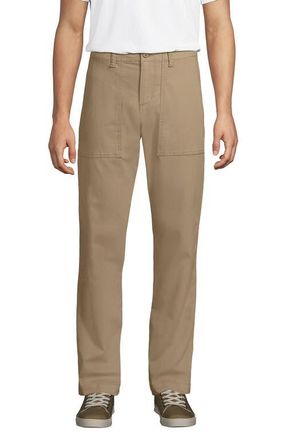 Lands End Classic Fit Fatigue Pant in Desert Tan at Nordstrom, Size 38 X 28