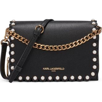 Karl Lagerfeld Lourdes Crossbody in Blue Aura at Nordstrom