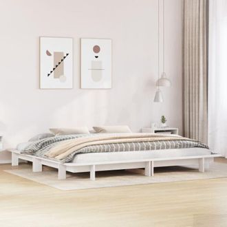 vidaXL Vidaxl - Estructura De Cama Sin Colch&oacute;n Madera Maciza De Pino 160x200 Cm