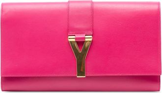Saint Laurent Pre-owned Saint Laurent Leather Chyc Ligne Clutch Ladies C1NG0KFECADL8334