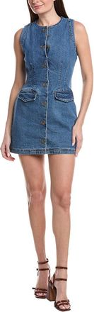 Avec Les Filles Western Buttons Mini Dress