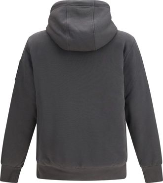 Moose Knuckles Mens Bunny Hooded Sweatshirt Cement2 Polyester; Cotton Jacket