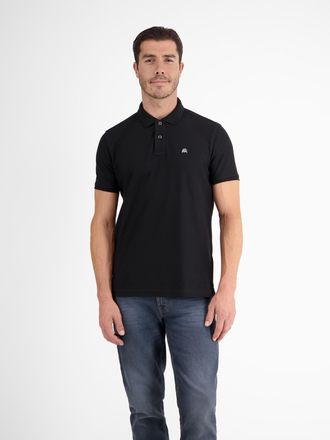 Lerros Poloshirt LERROS Poloshirt mit COOL & DRY Funktion in Piqu&eacute;-Qualit&auml;t, Herren, Gr. XXL, schwarz, 60% Baumwolle, 40% Polyester, ohne Ausschnitt, Shirts 