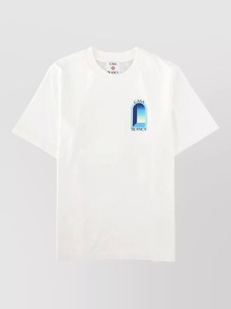 Casablanca graphic crew neck short sleeve shirt