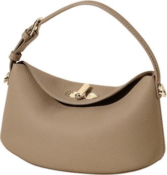 Generic SAGECARRY Womens Leather Crossbody Bag, Adjustable Shoulder Bag, Compact Cross-Body Purse (Grey)