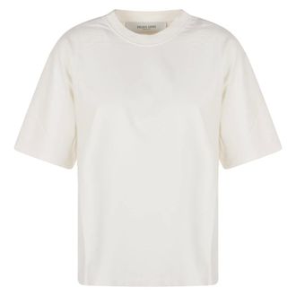Golden Goose T-Shirts, female, White, Size: L T-Shirt With Reverse Logo On The Back