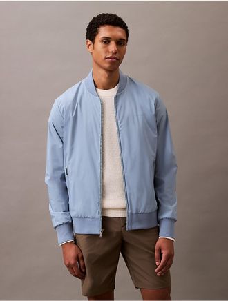 Calvin Klein Mens Matte Bomber Jacket - Blue - 2XL