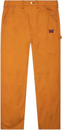 Needles x Smiths Pantaloni con ricamo - Arancione