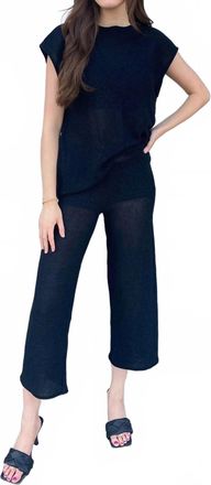 Olivaceous Rilla Cropped Pants In Dark Wash