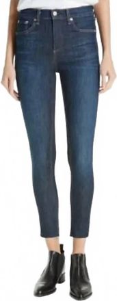 Rag & Bone Ankle Skinny Jeans In Mad River Blue