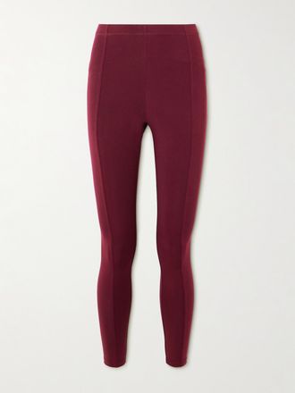 Another Tomorrow Leggings In Lyocell Lenzing Stretch - Bordeaux