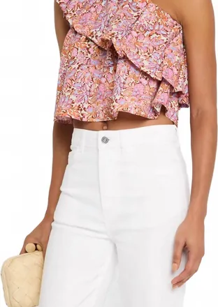 Vanessa Bruno Eolia Ruffle Blouse In Multi