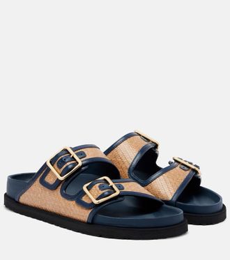 Birkenstock Sandalias trenzadas Arizona con piel