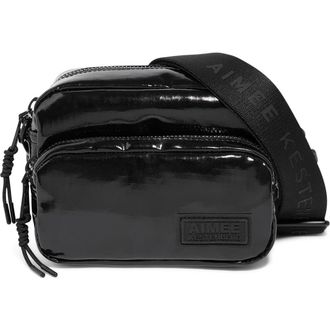 Aim&eacute;e Nylon Camera Crossbody Bag in Black at Nordstrom Rack