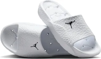 Nike Jordan Mens Jordan Franchise Shower Slides in White | HQ2163-100