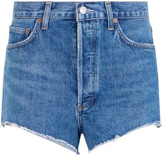 A Gold E Blue Solid Short