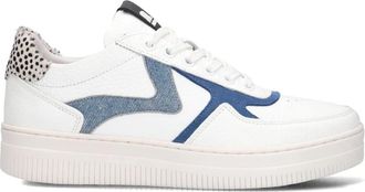Maruti Witte lage sneakers met ponyhaar en su&egrave;de - Dames - Sneakers - Wit - 39 EU - Su&egrave;de - Schoenen