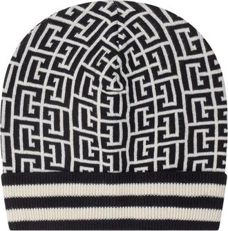 Balmain Baret - unisex - Hoeden - Zwart - M - Katoen - Accessoires