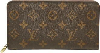 Louis Vuitton Brown Pvc Leather Long Wallet (Bi-Fold) (Pre-Owned)