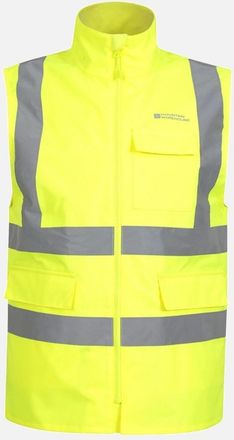 Mountain Warehouse Unisex Adult Waterproof Work Hi-Vis Vest - Yellow - Size: Regular/36/10/8
