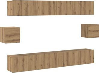 vidaXL Vidaxl - 6 Piece tv Cabinet Set Artisan Oak Engineered Wood