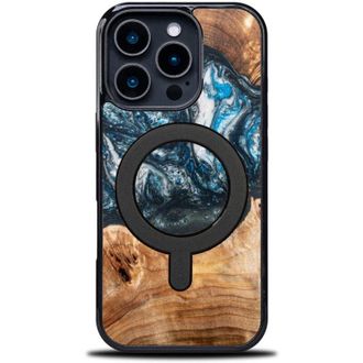 OEM Funda &Uacute;nica Bewood Para Iphone 16 Pro - Planetas - Tierra Con Magsafe