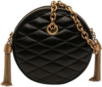 Saint Laurent Pre-owned Le Maillon Schoudertas - Dames - Vintage Schoudertas - Zwart - ONE Size - Leer - Vintage