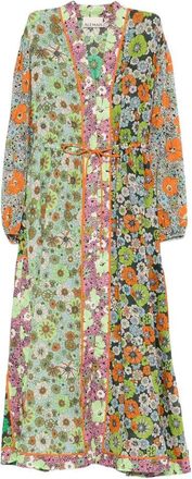 Alemais Orange Blossom Spliced Dress