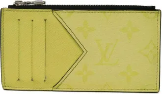 Louis Vuitton Yellow Taigarama Coin Purse/Coin Case (Pre-Owned)