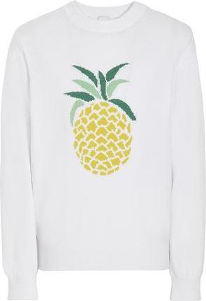 8 by YOOX ORGANIC COTTON KNIT JUMPER WITH INTARSIA