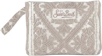 MC2 Saint Barth Clutch con ricamo - Grigio