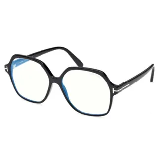 Tom Ford Glasses, unisex, Brown, Size: 57 MM Blue Block Optical Frame