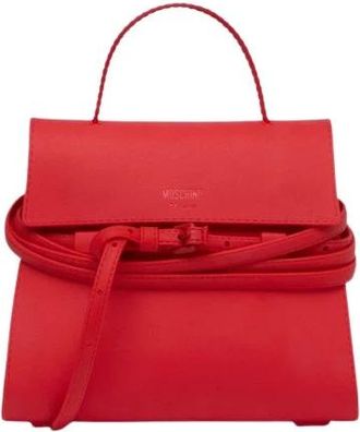Moschino Tie Me Small Handbag - Dames - Handtassen - Rood - ONE Size - Tassen