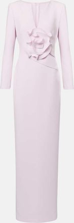 Roland Mouret Abito lungo con applicazione floreale