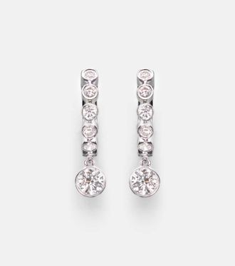 Anita Ko Melrose 18kt white gold huggie earrings with diamonds