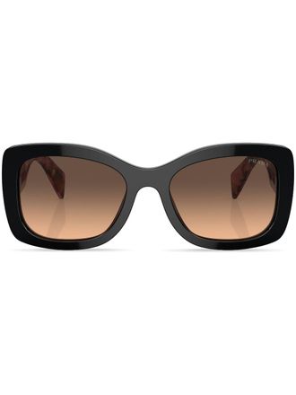 Prada Occhiali da sole squadrati con logo - Viola