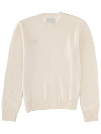 MC2 Saint Barth Embroidery Wool Sweater - Ivory