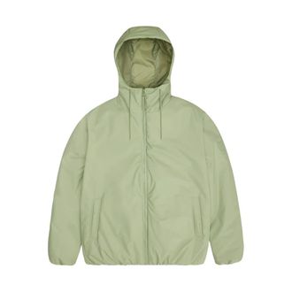 Rains Light Jackets, male, Green, Size: XL Insulated Lightweight Rain Jacket