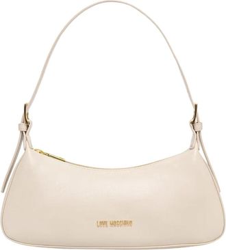 Love Moschino Bowlingtas - Dames - Schoudertassen - Beige - ONE Size - Leer - Tassen