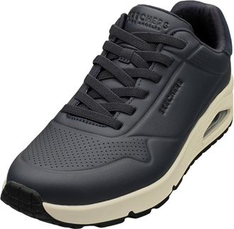 Skechers Los Angeles Uno Tailored Air Mens Casual Trainers in Navy Black - 12 UK