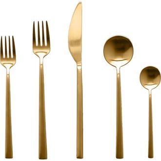 Mepra Movida Ice Flatware Set - 5 Pieces in Ice Gold at Nordstrom