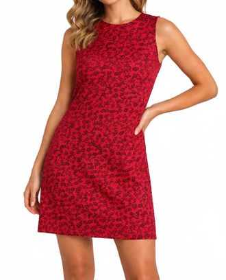 Jade Yoga Leopard Print Mini Dress In Cheetah Brocade