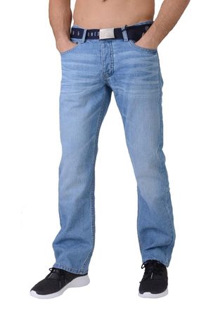 Smith & Jones Smith and Jones Men Enrico18 Denim Jeans Enrico18-Light Wash 48S