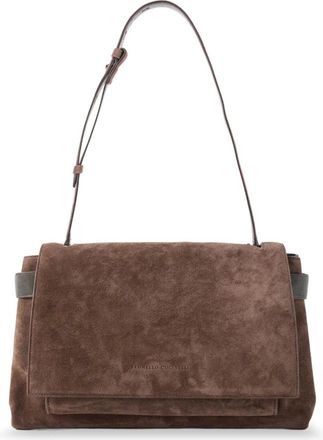 Brunello Cucinelli Tassen, Dames, Bruin, ONE Size, Handbag