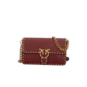 Pinko Pinko, Dames, Tassen, Bruin, Maat: ONE Size Leer