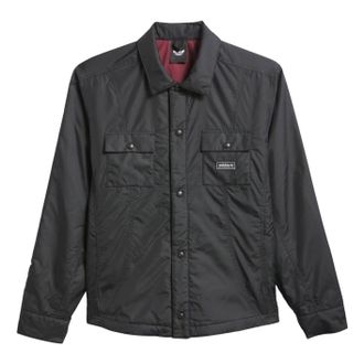 adidas FS+ Padded Shirt Jacket Asia Sizing Black Shadow Red KS4331