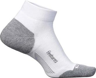 Feetures Elite Max Cushion Low Cut Crew Cut Socks Shoes White 1 : XL (US Mens Shoe 12.5-15.5), Spandex/Polyester/Nylon