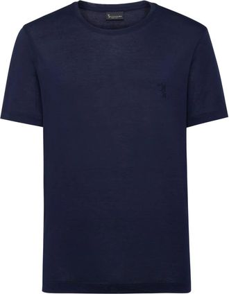 Billionaire Boys Club T-shirt Ronde Hals SS Crest - Heren - T-shirts - Blauw - 4XL - Katoen - Tops