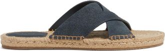 Ermenegildo Zegna Espadrilles in pelle scamosciata con design a incrocio - Blu