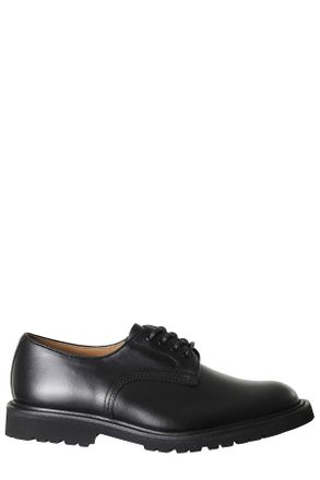 Trickers Black Classic Lace-Up Daniel Leather Shoes